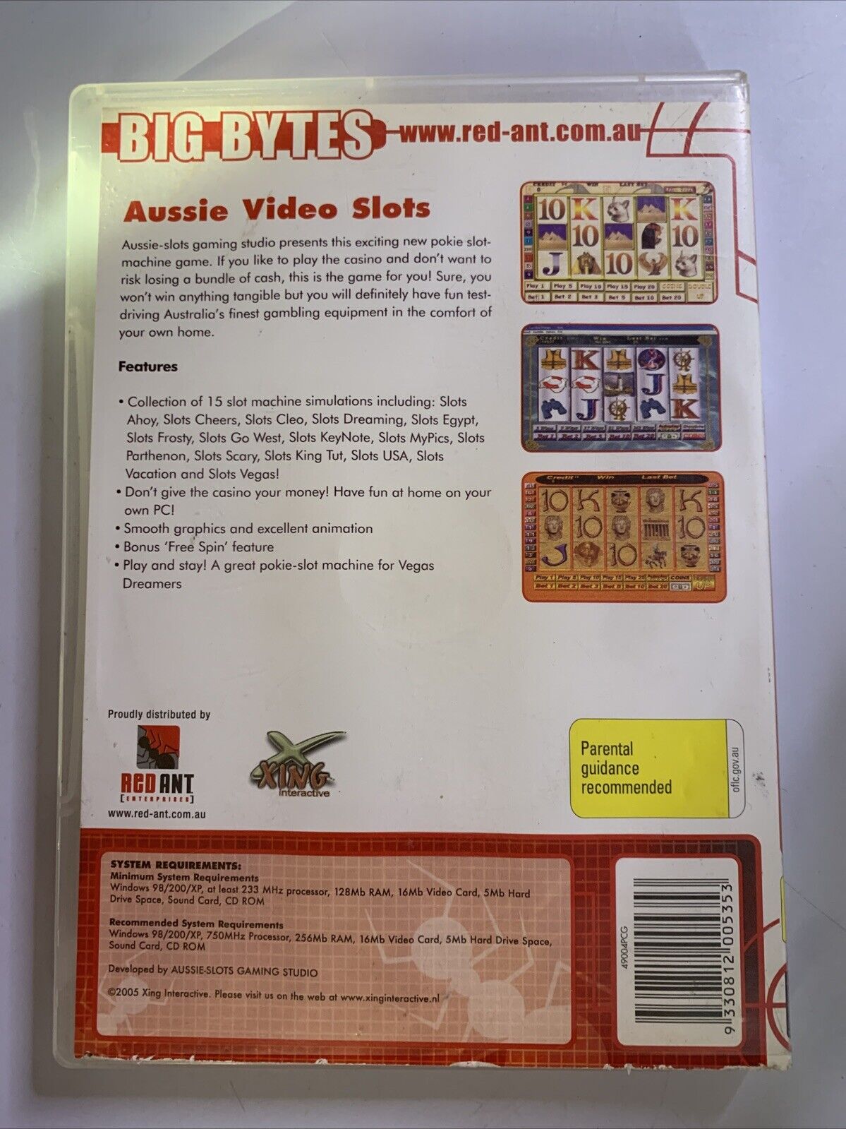 Aussie Video Slots PC CD-ROM Windows Game