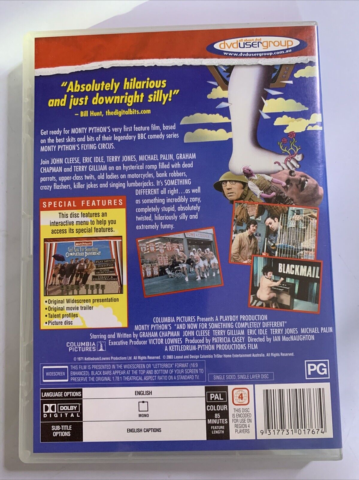 Monty Python's And Now for Something Completely Different (DVD, 1971) Region 4