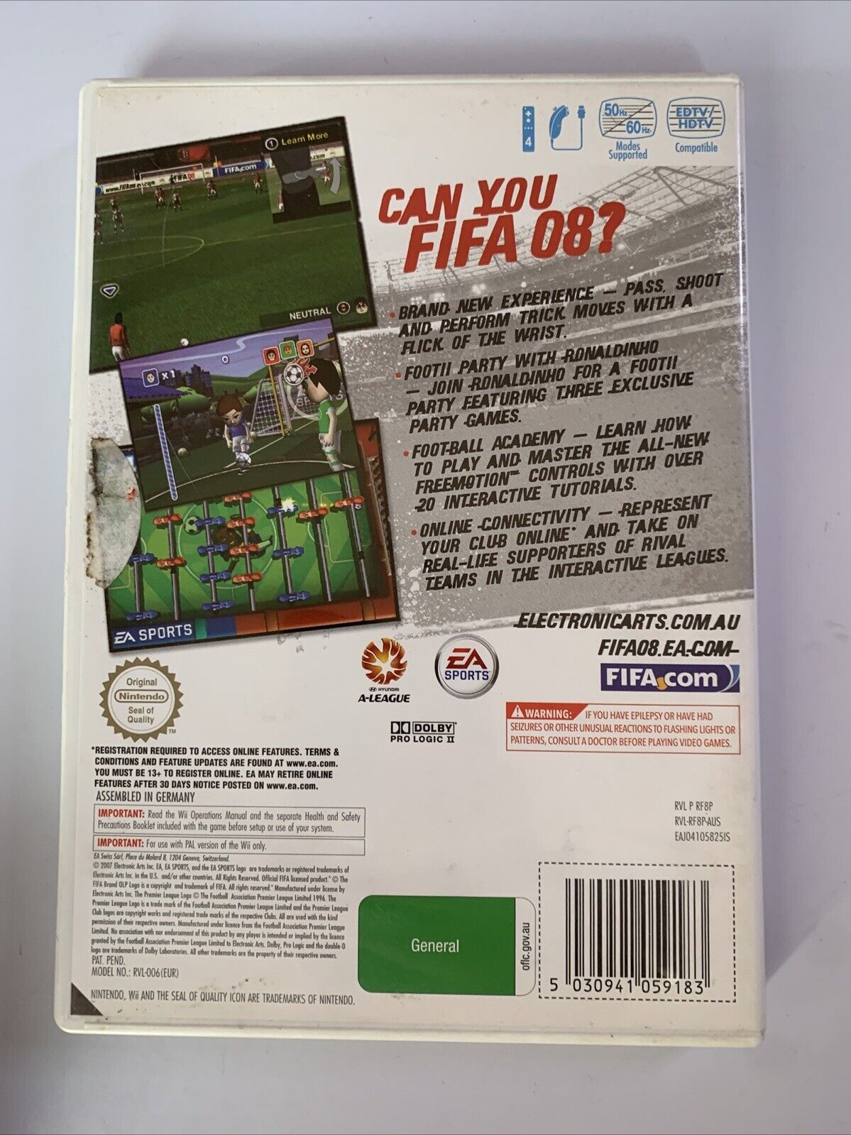 FIFA 08  Nintendo Wii EA Sports Football Soccer Game Complete
