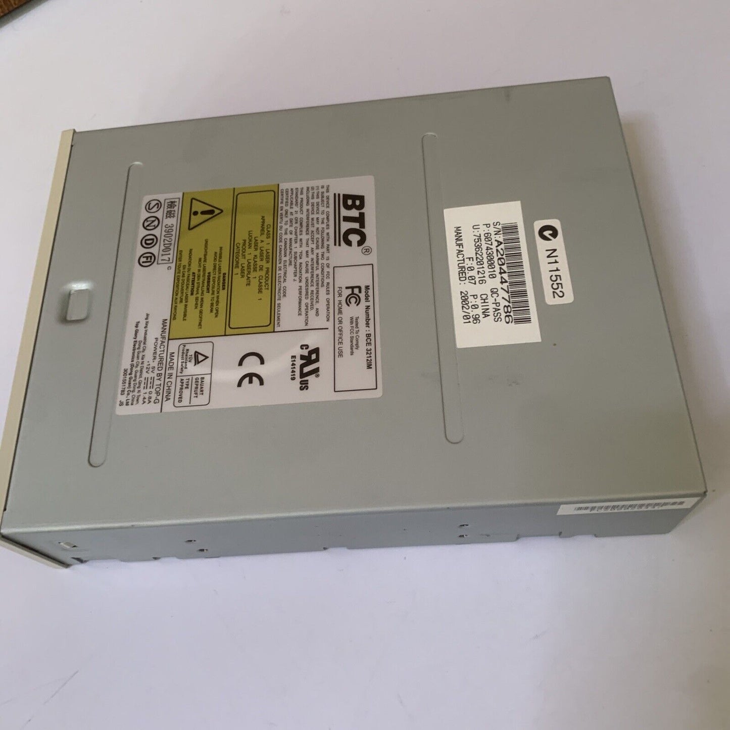 BTC BCE 3212IM CD-RW Internal IDE Drive CD Player Burner