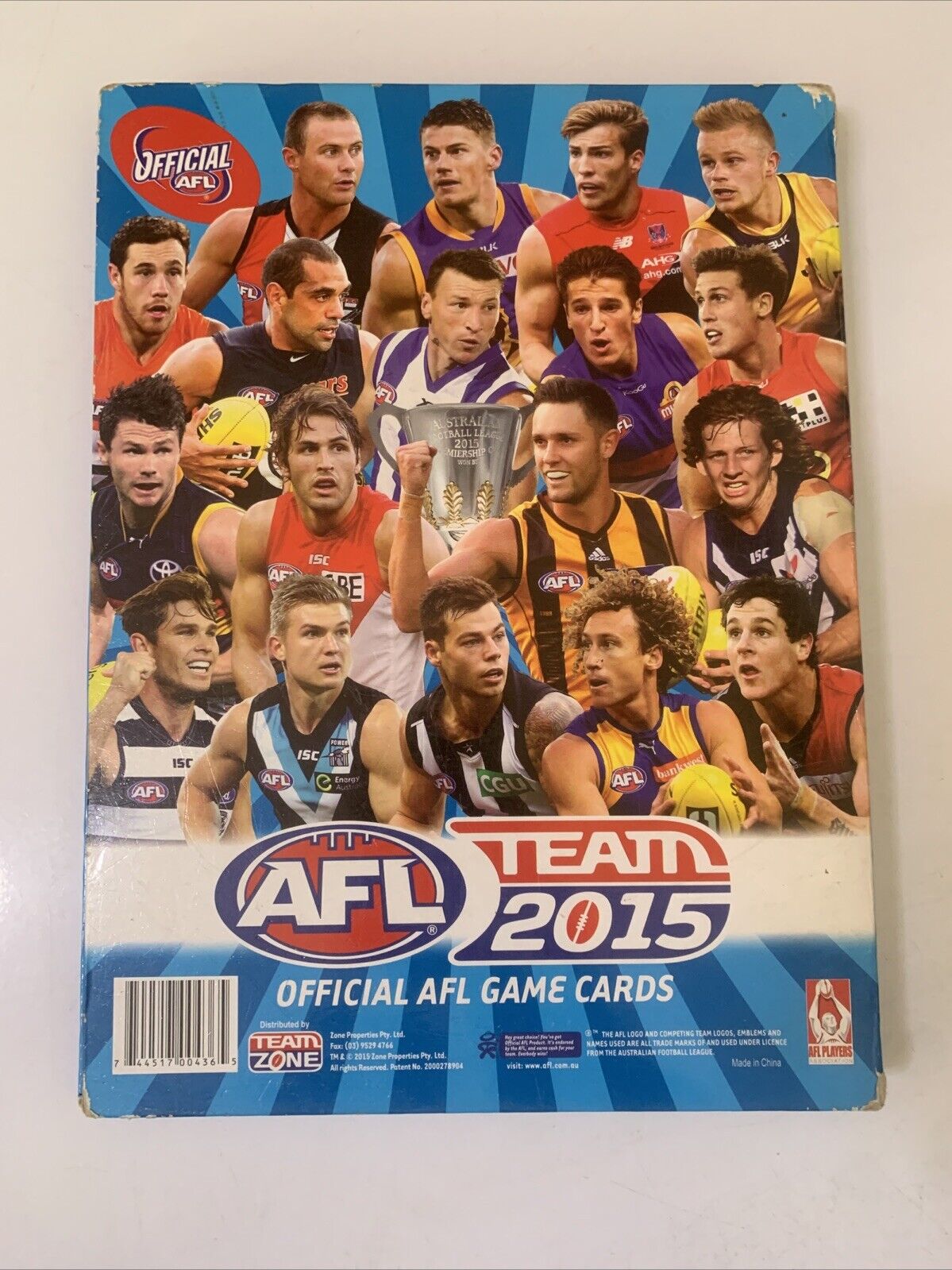 AFL Team 2015 Official Game Card Album with Cards