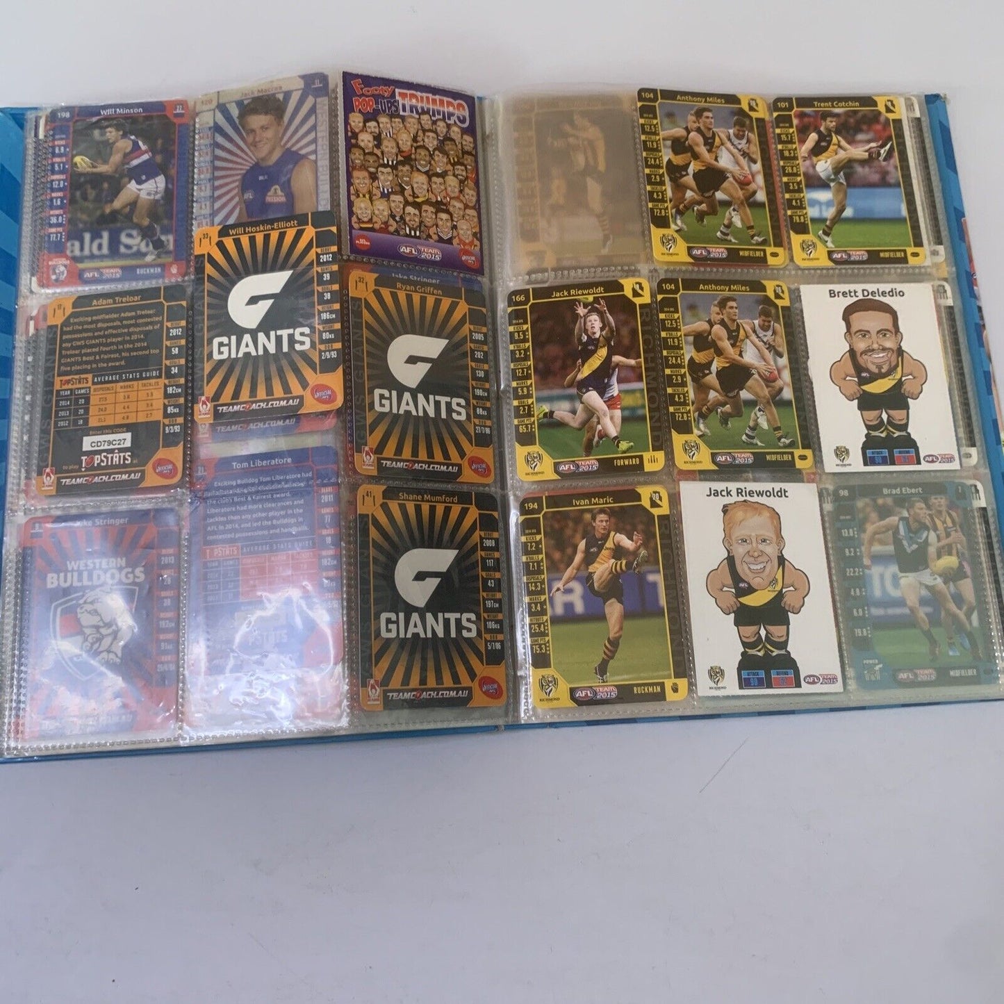 AFL Team 2015 Official Game Card Album with Cards