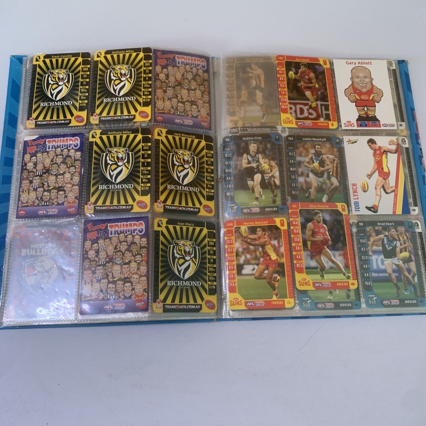 AFL Team 2015 Official Game Card Album with Cards