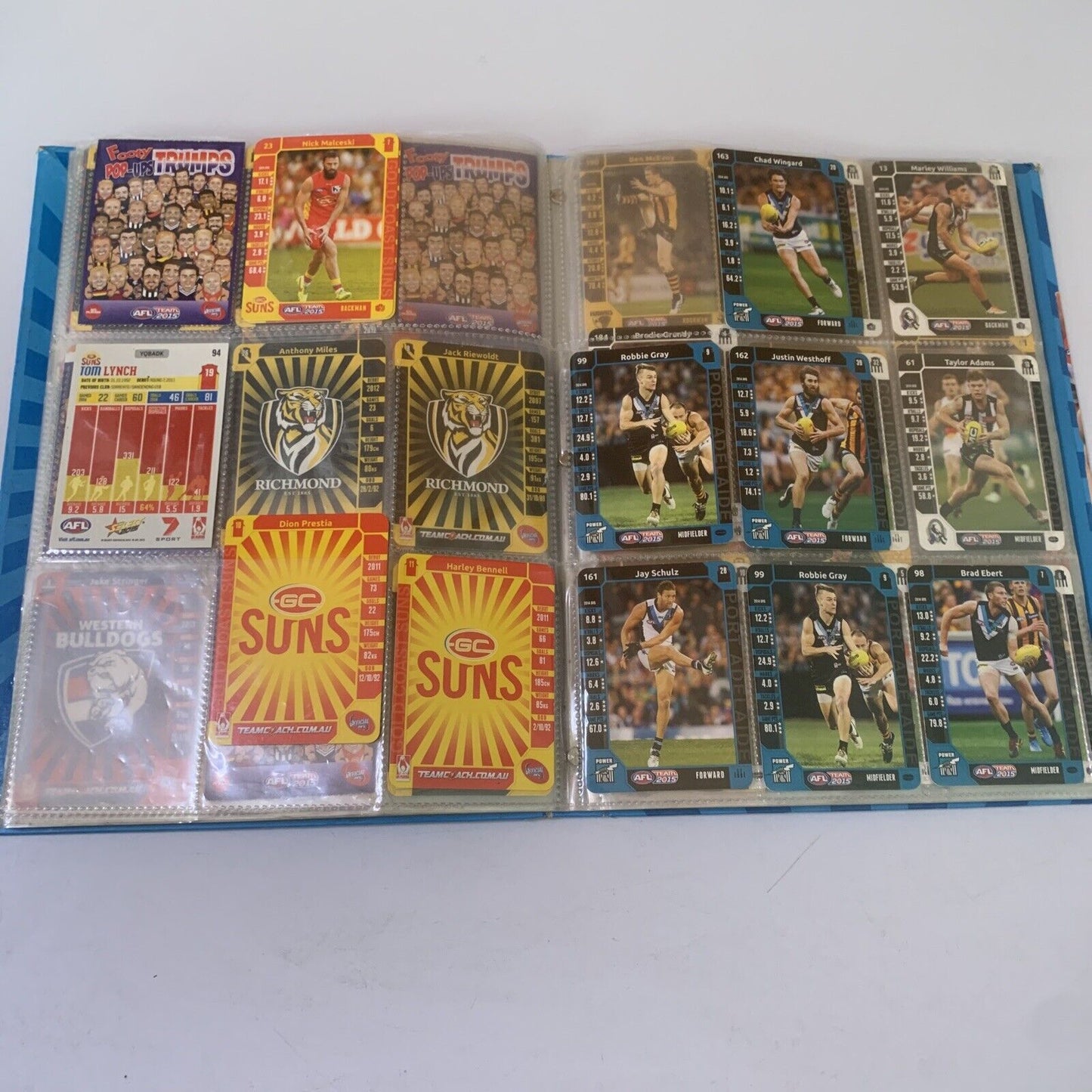 AFL Team 2015 Official Game Card Album with Cards