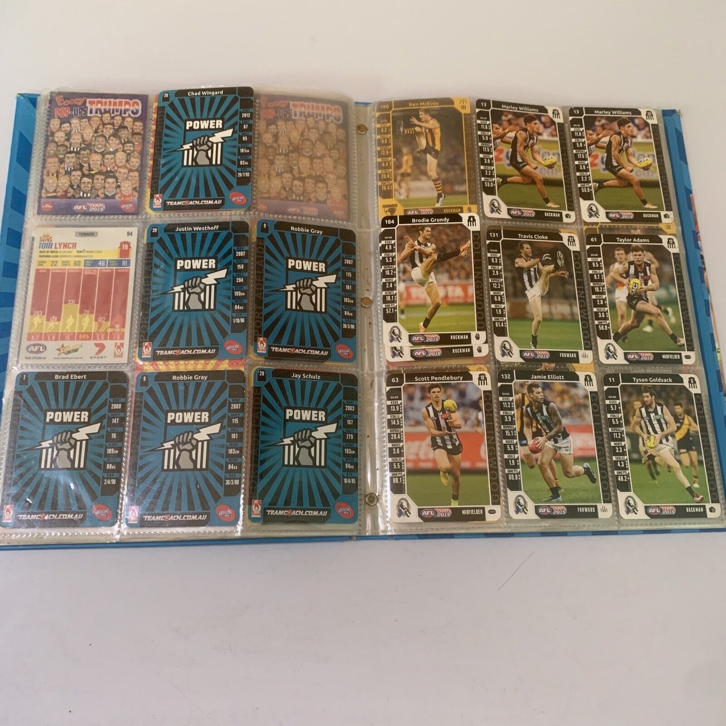 AFL Team 2015 Official Game Card Album with Cards