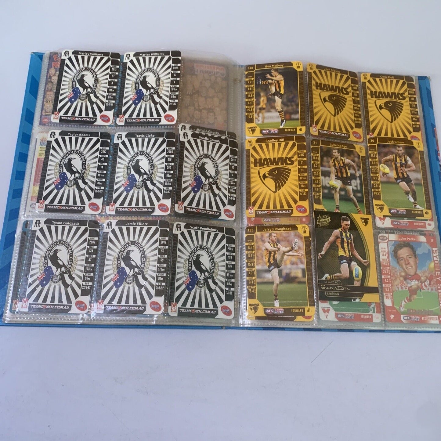 AFL Team 2015 Official Game Card Album with Cards