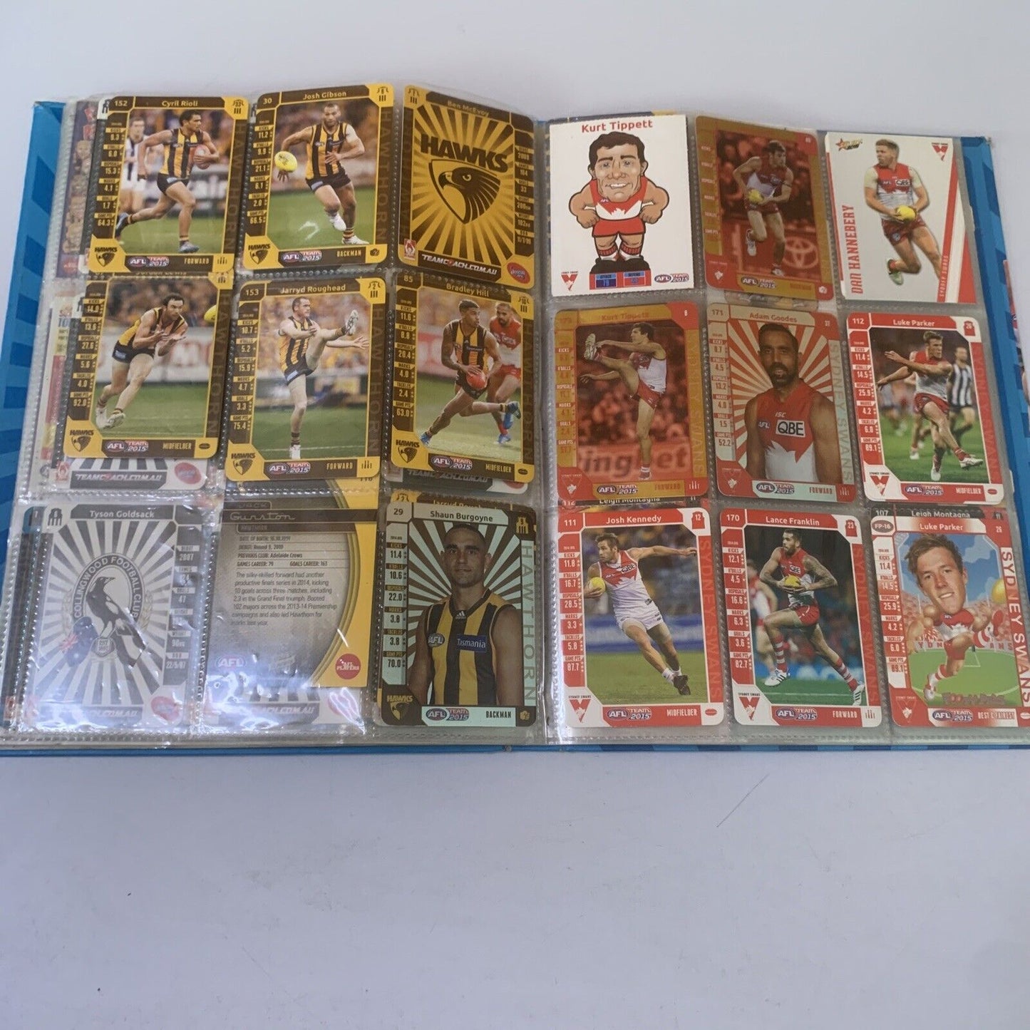 AFL Team 2015 Official Game Card Album with Cards