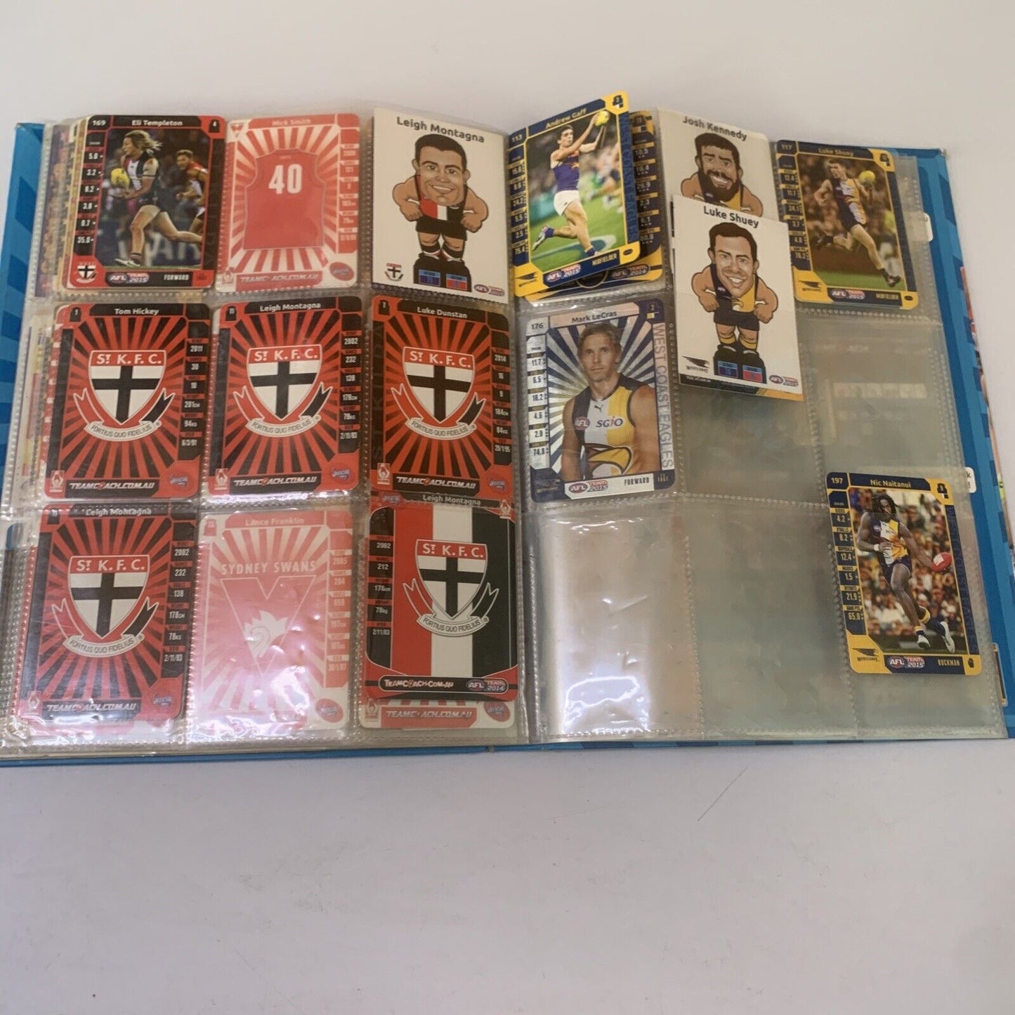 AFL Team 2015 Official Game Card Album with Cards