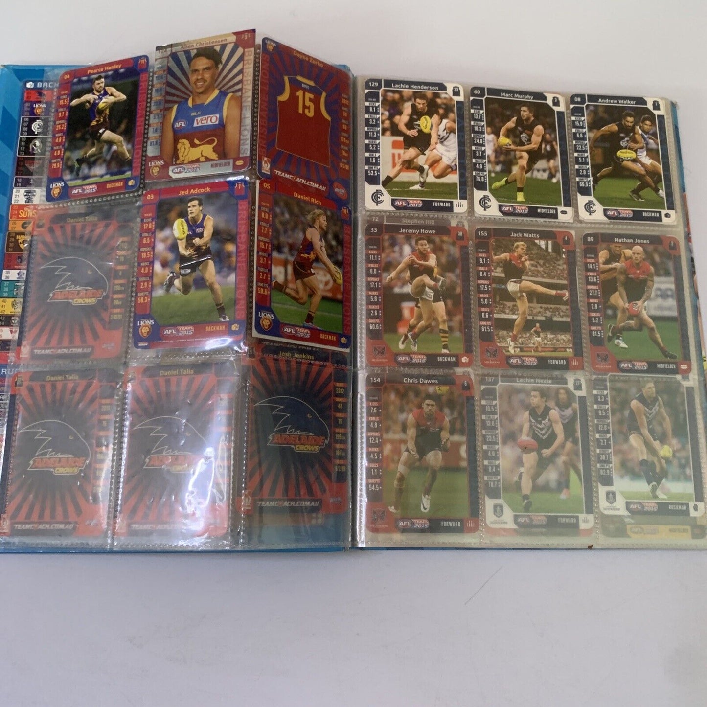AFL Team 2015 Official Game Card Album with Cards