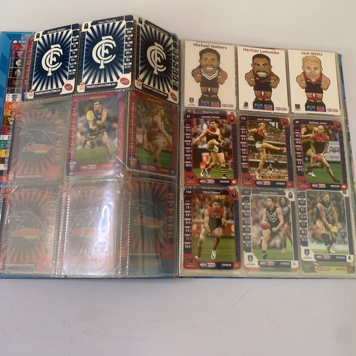 AFL Team 2015 Official Game Card Album with Cards