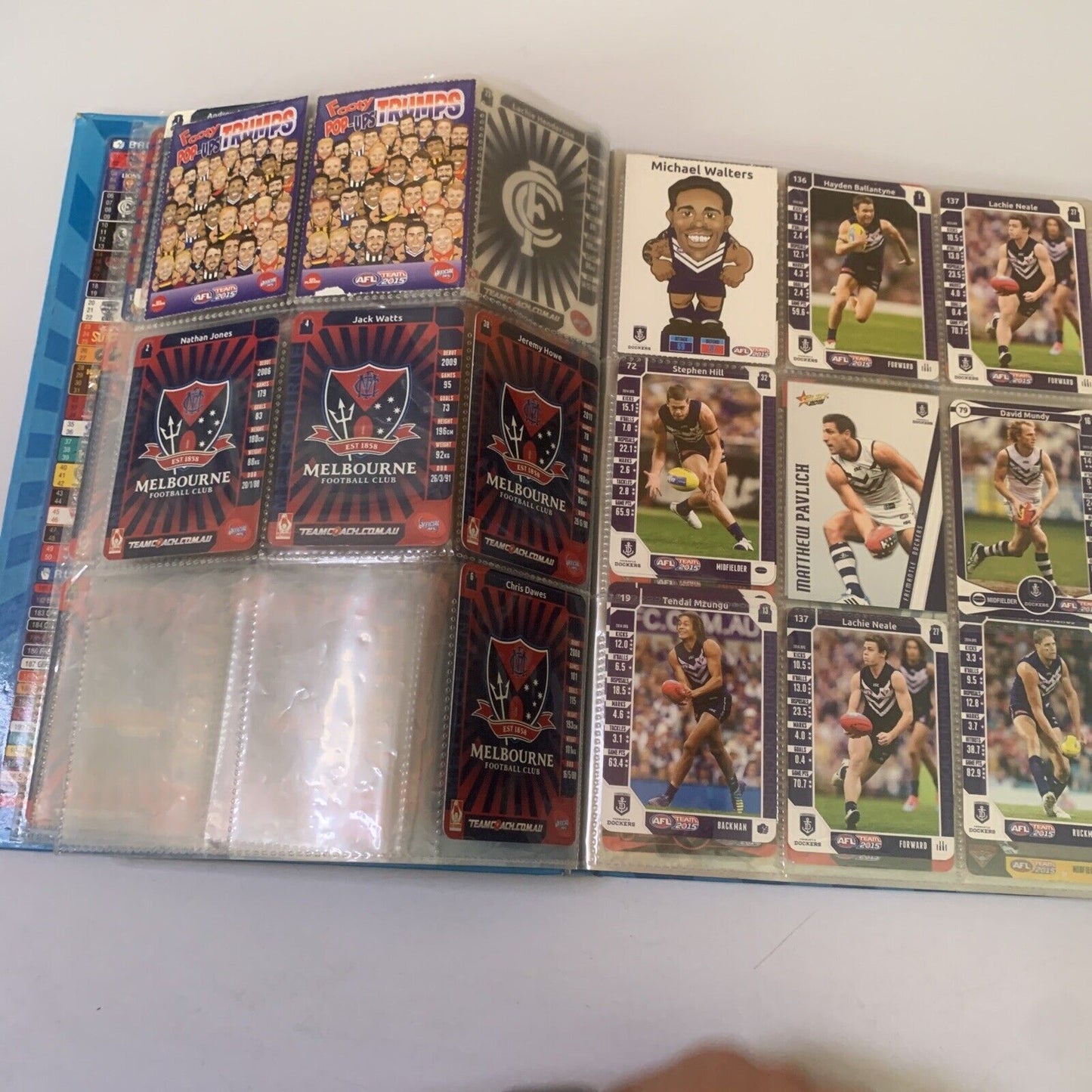 AFL Team 2015 Official Game Card Album with Cards