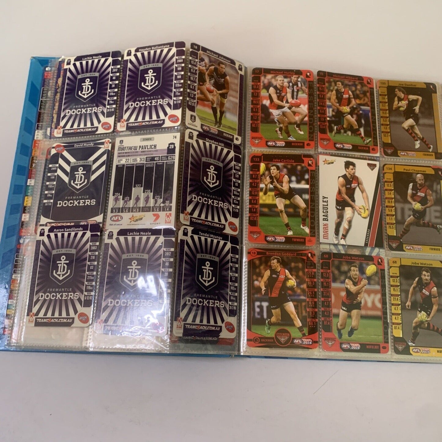 AFL Team 2015 Official Game Card Album with Cards