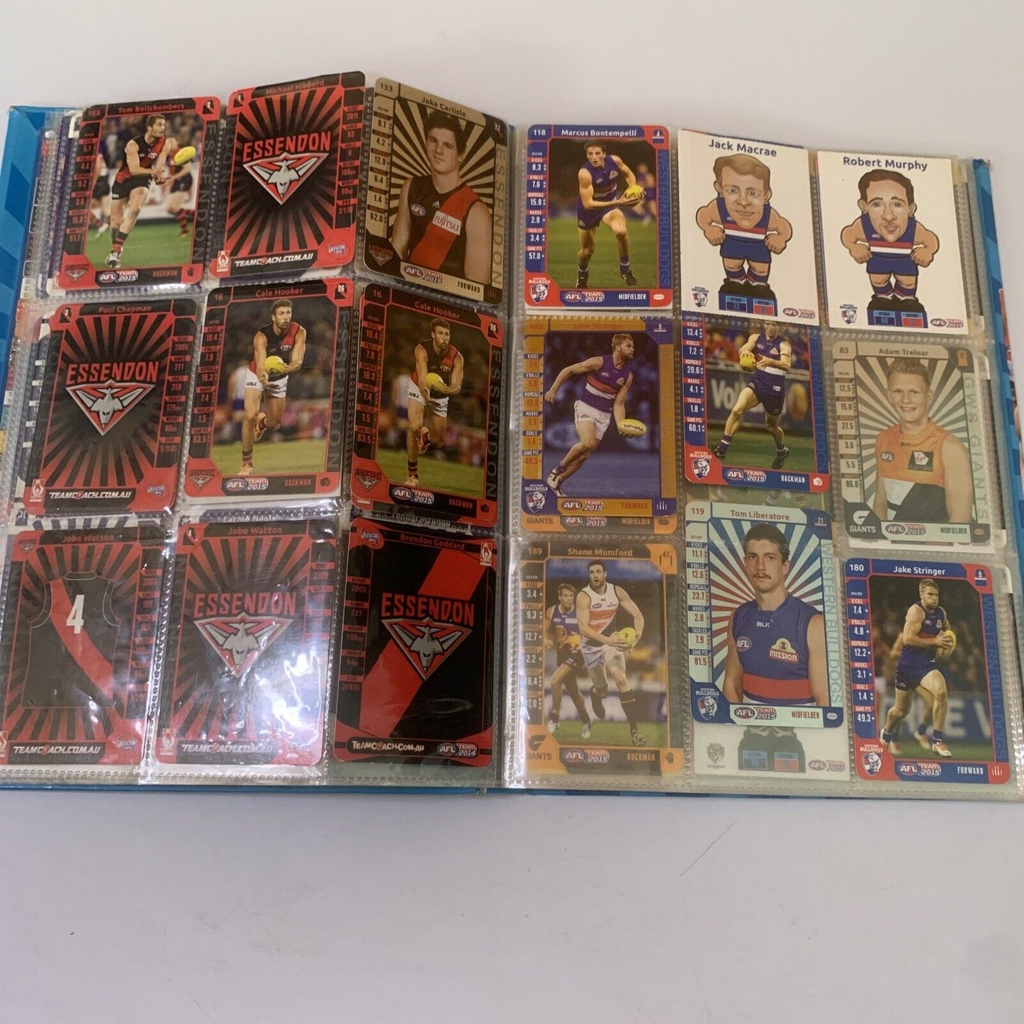 AFL Team 2015 Official Game Card Album with Cards