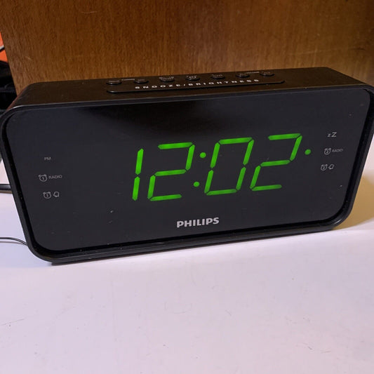 Philips  Big LED Alarm Large Clock Display AM/FM Radio AJ3232B/79