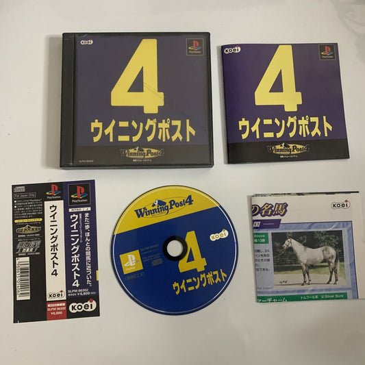 Winning Post 4  PS1 Sony PlayStation NTSC-J JAPAN Horse Racing Game Complete