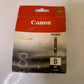 Genuine Canon CLI8BK 0620B001 Black Inkjet Cartridge