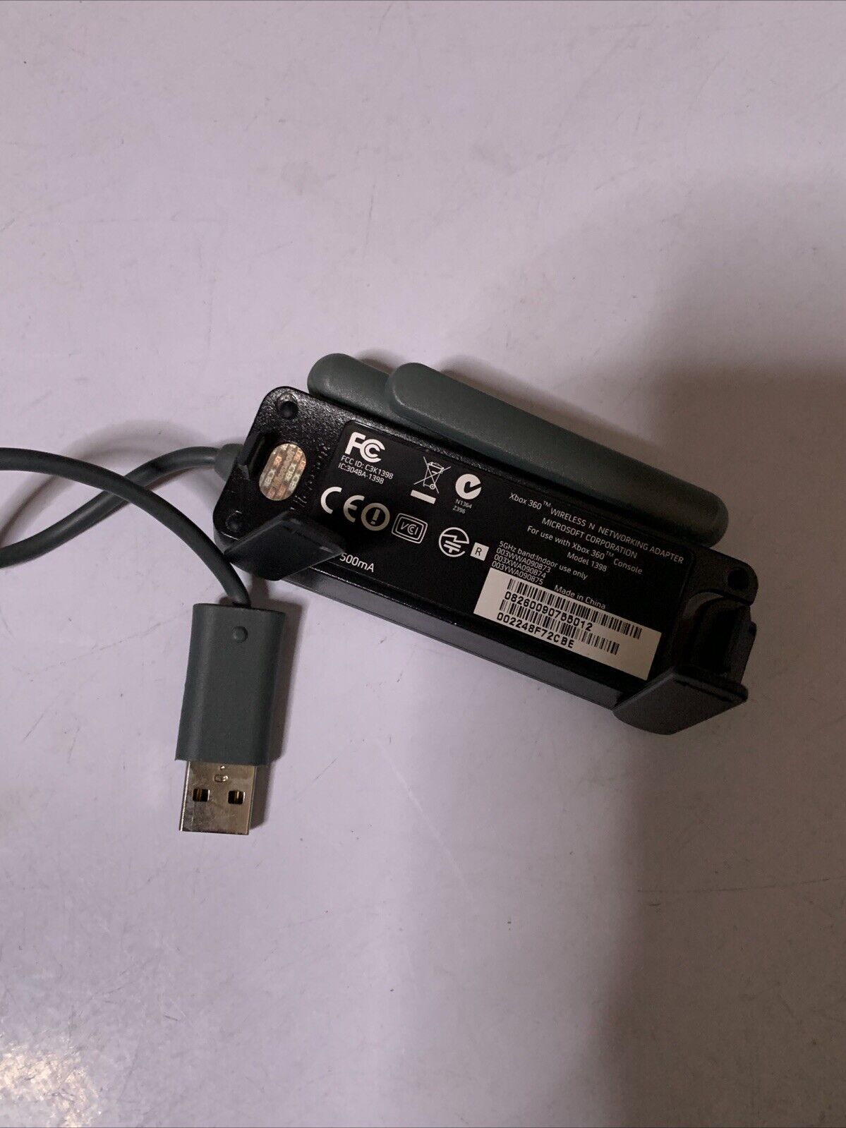 Genuine Microsoft XBOX 360 WiFi Wireless N Networking Adapter Dual Antenna USB