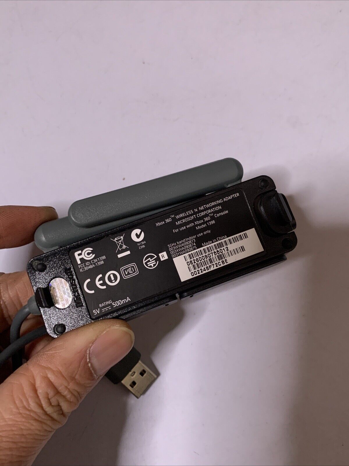 Genuine Microsoft XBOX 360 WiFi Wireless N Networking Adapter Dual Antenna USB