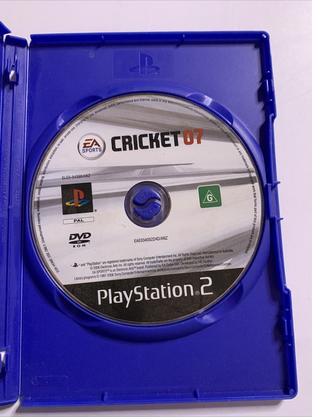 Cricket 07 The Ashes PS2 Sony PlayStation 2 PAL Game