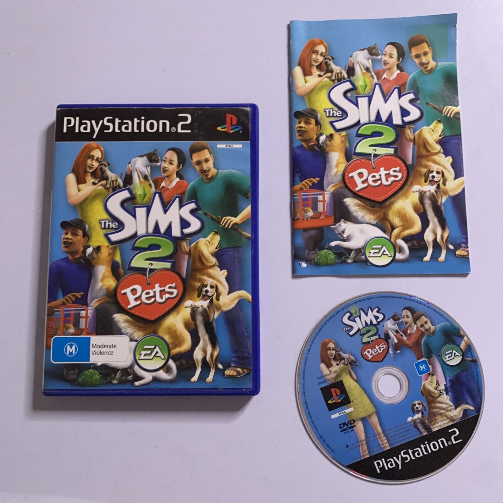The Sims 2 Pets PS2 Sony PlayStation 2 EA Sim PAL 2004 Game Complete ...