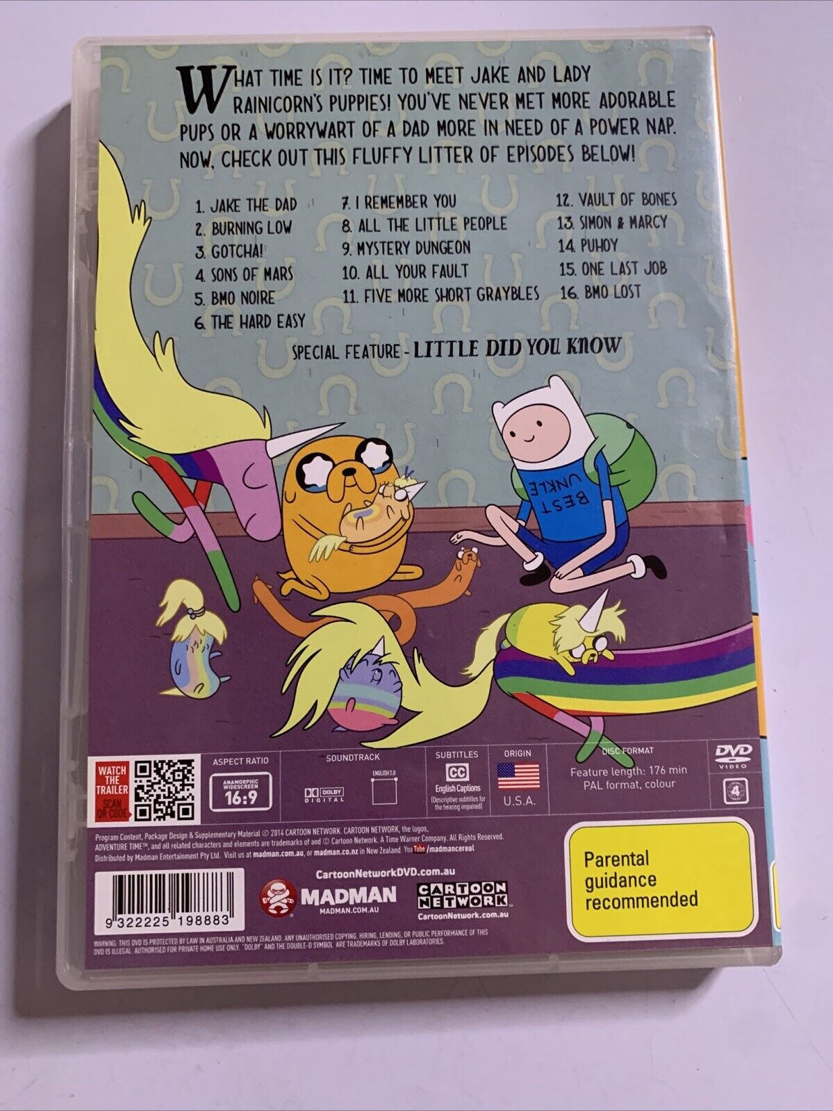 Adventure Time Jake the Dad  (DVD, 2010) Region 4