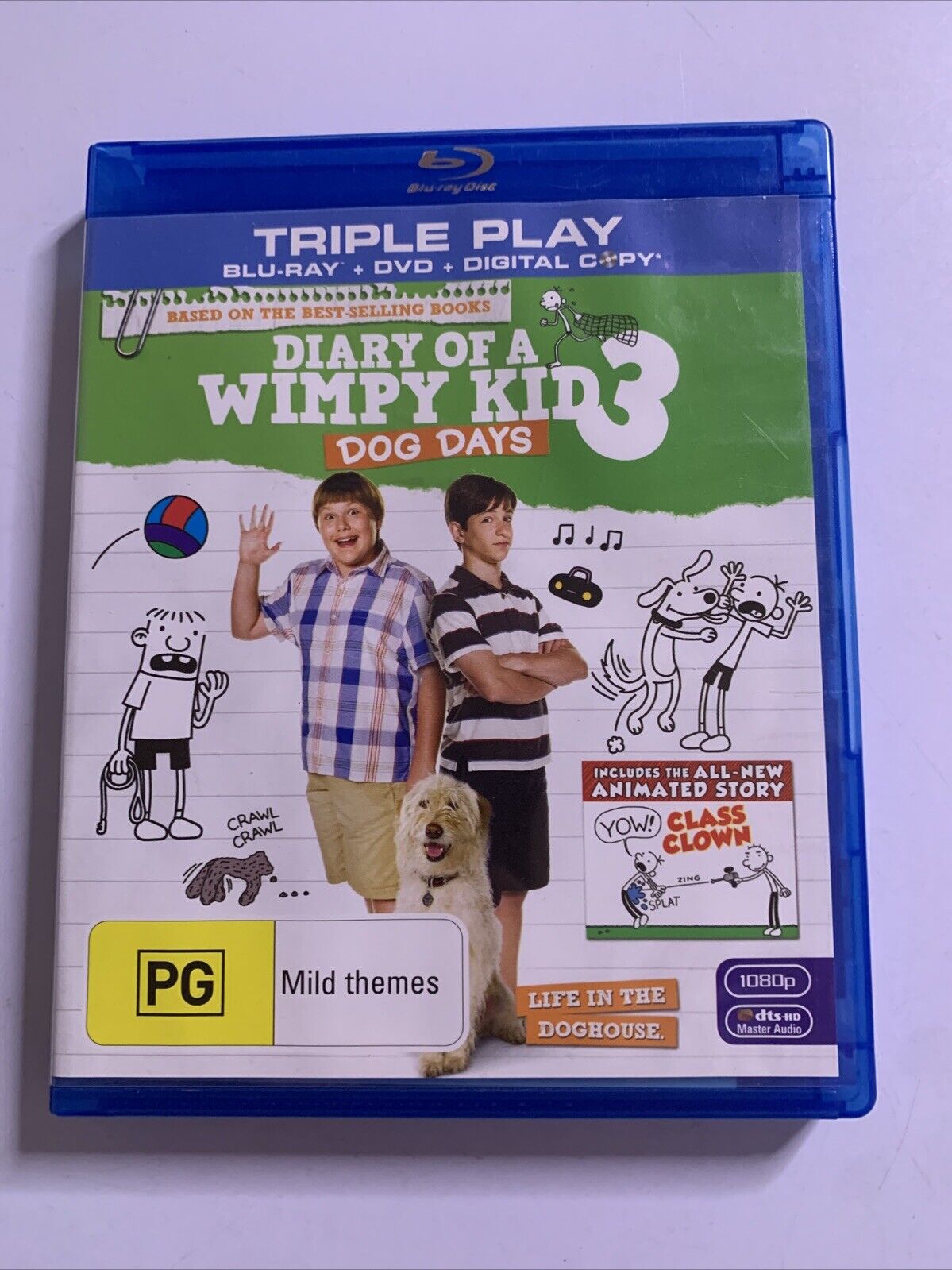 Diary Of A Wimpy Kid 3 : Dog Days (Blu-ray + DVD, 2012) Region B