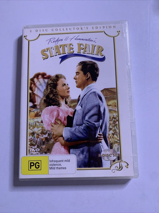 Rodger & Hammestein State Fair  Collectors Edition (DVD, 1945, 2-Disc) Region 4