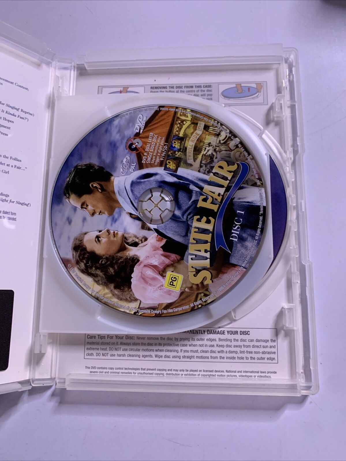 Rodger & Hammestein State Fair  Collectors Edition (DVD, 1945, 2-Disc) Region 4