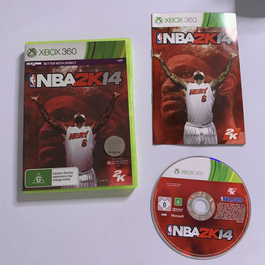 NBA 2K14  Microsoft XBOX 360 PAL Basketball 2014 Lebron Cover Game Complete