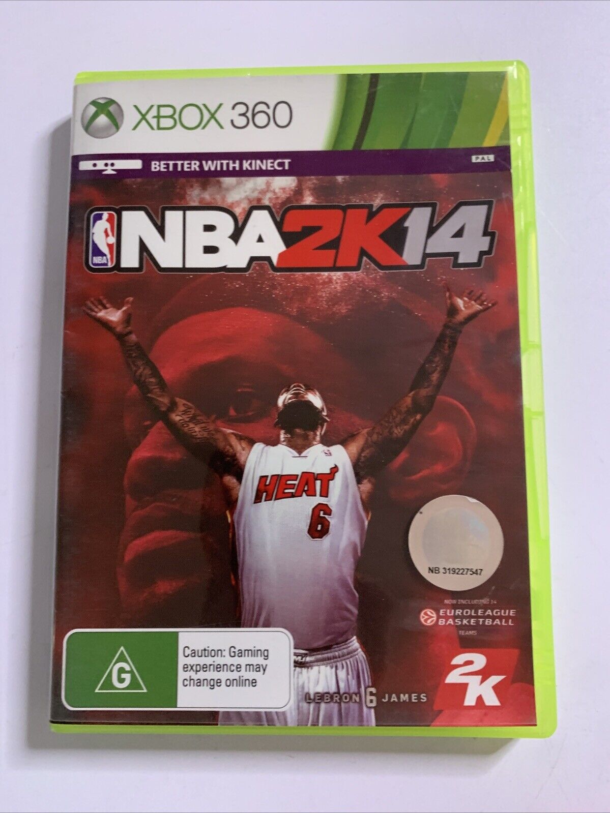 NBA 2K14  Microsoft XBOX 360 PAL Basketball 2014 Lebron Cover Game Complete