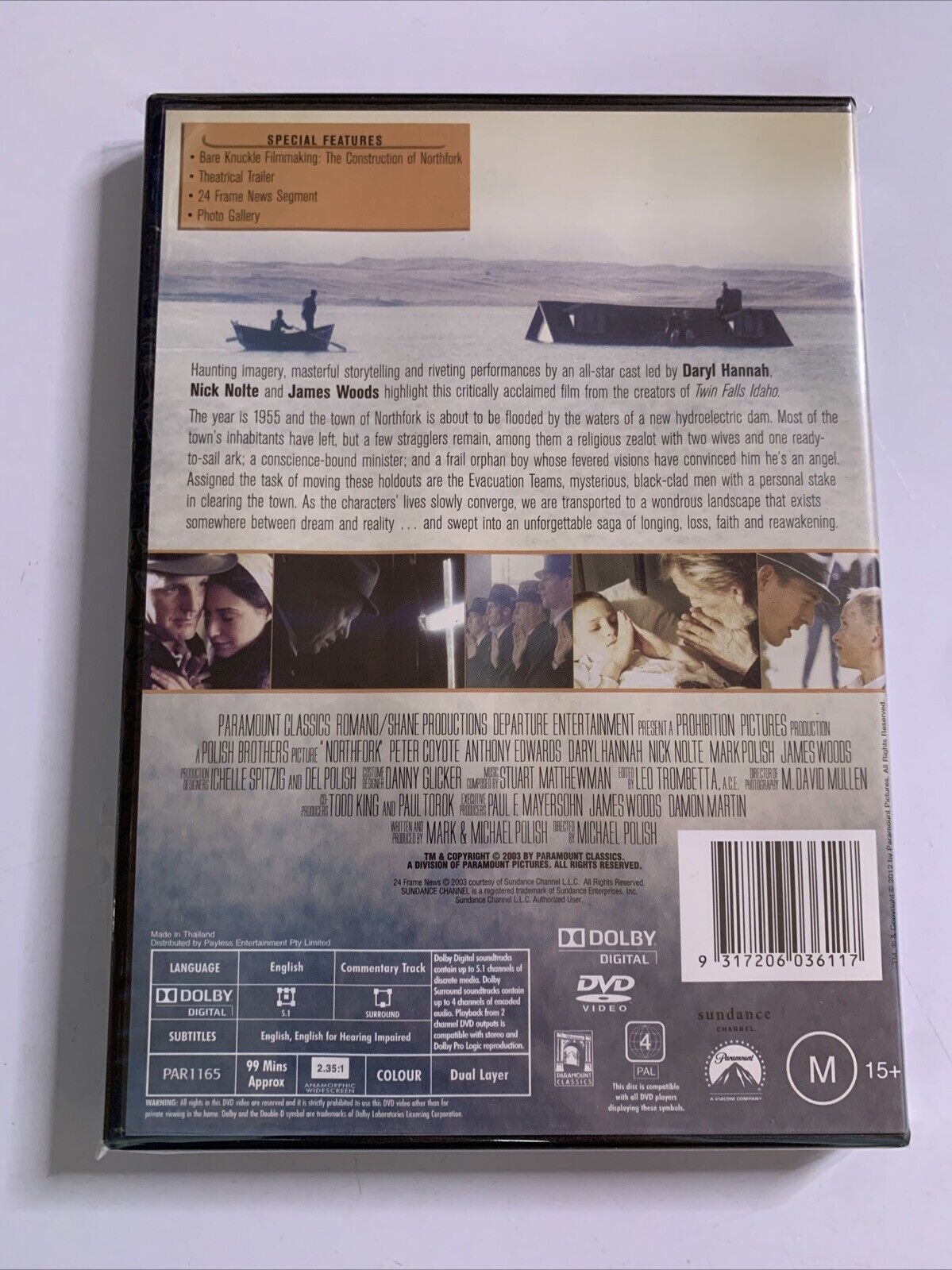 Northfork (DVD, 2003) Nick Nolte, James Woods, Daryl Hannah Region 4  NEW