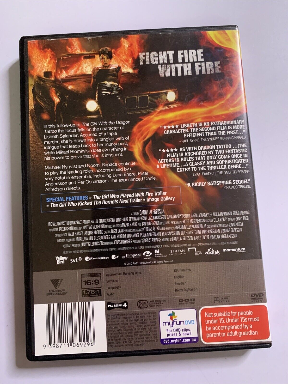 The Girl with the Dragon Tattoo + Played With Fire (DVD, 2009) Region 4