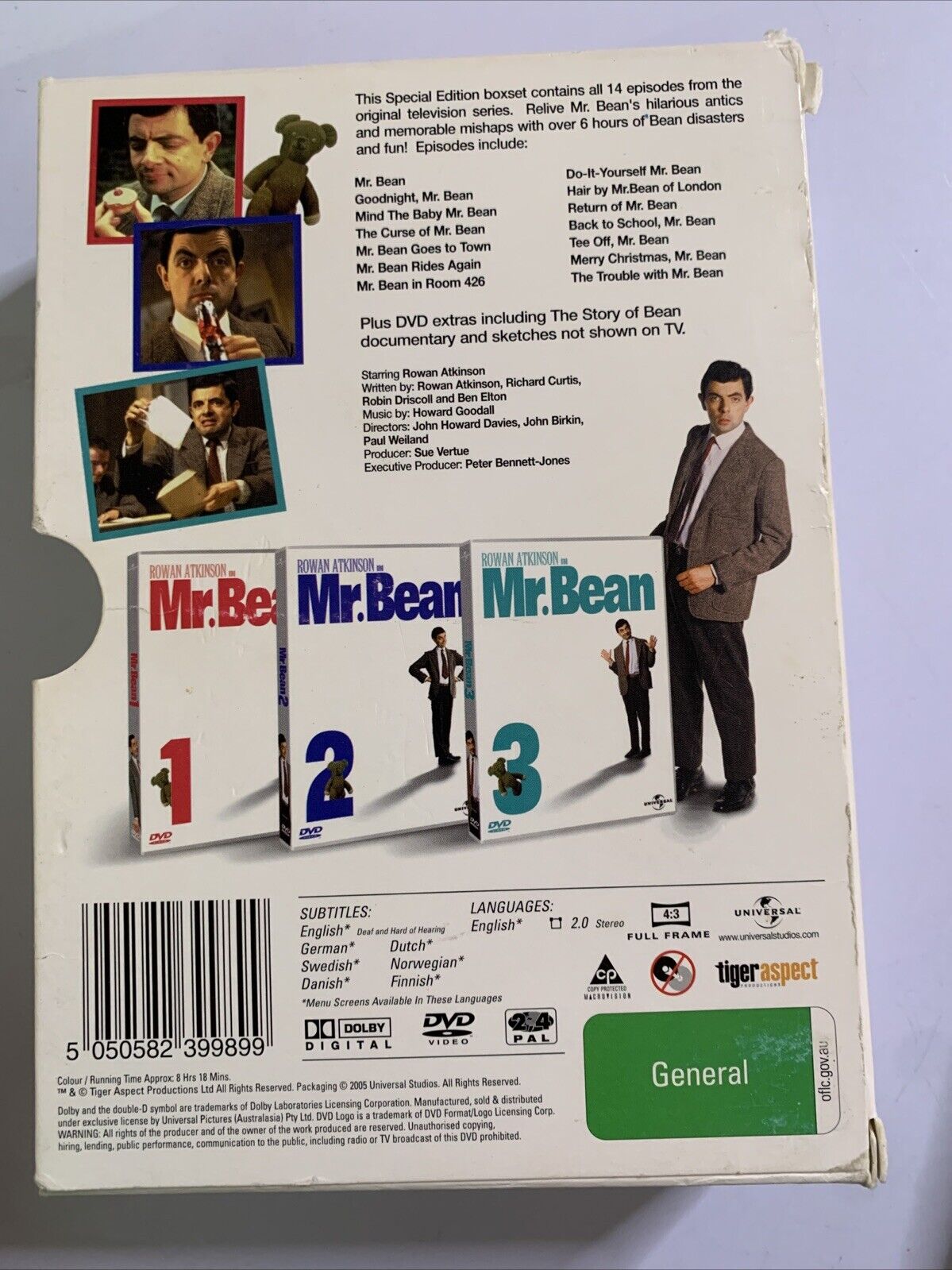 The Mr Bean Collection : Vol 1-3 (DVD, 1990) Region 4