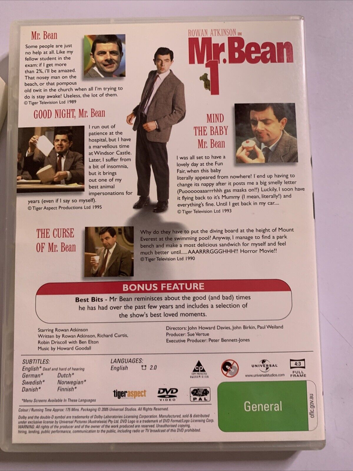 The Mr Bean Collection : Vol 1-3 (DVD, 1990) Region 4