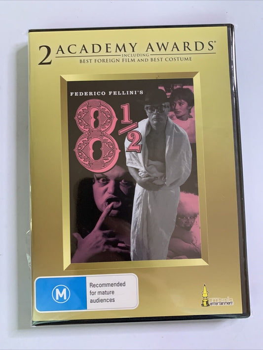 8 1/2 (DVD, 1963) Marcello Mastroianni, Federico Fellini Film Region 4  NEW