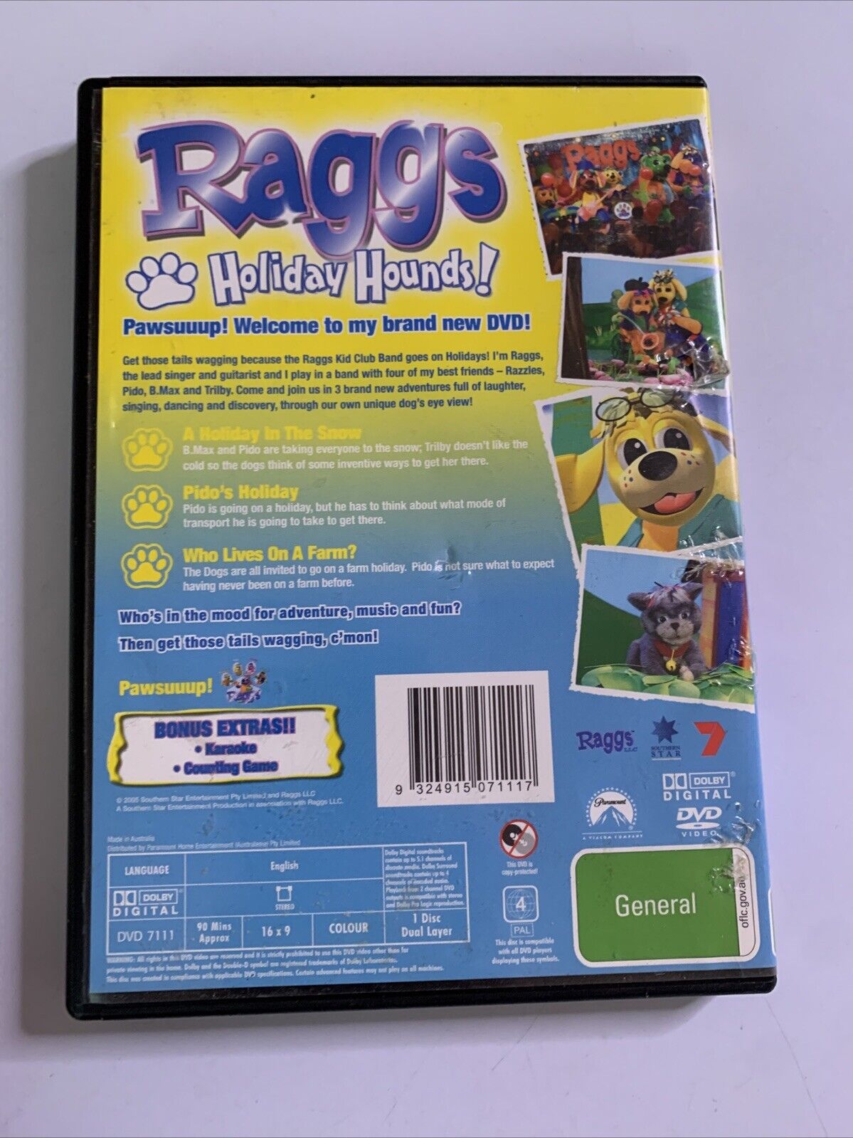 Raggs Holiday Hounds (DVD, 2006) Region 4