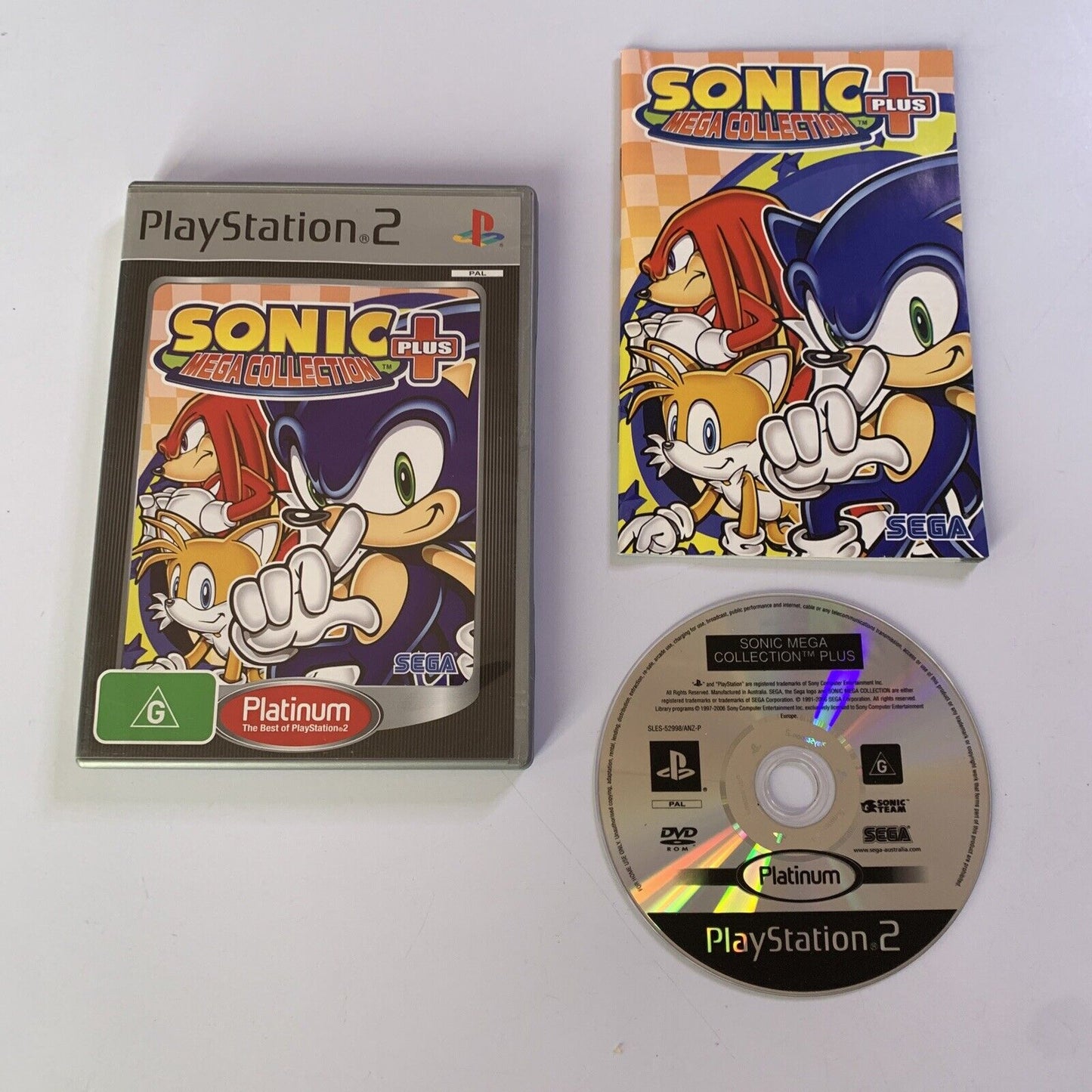 Sonic Mega Collection Plus  PS2 PlayStation 2 PAL SEGA 2003 Game Complete