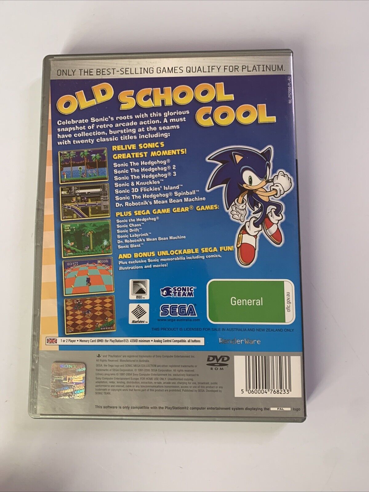 Sonic Mega Collection Plus  PS2 PlayStation 2 PAL SEGA 2003 Game Complete