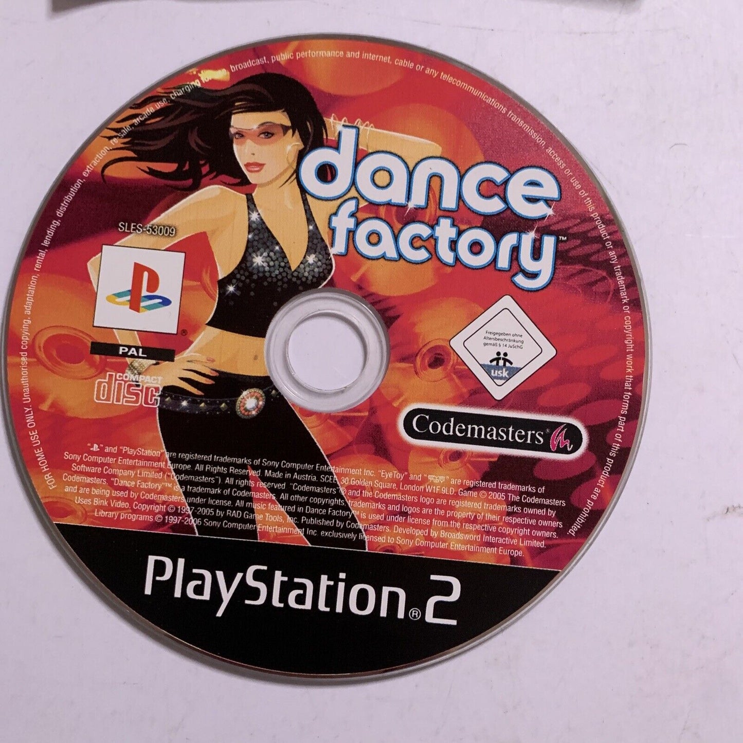 Dance Factory  PS2 Sony PlayStation 2 2006 PAL Game