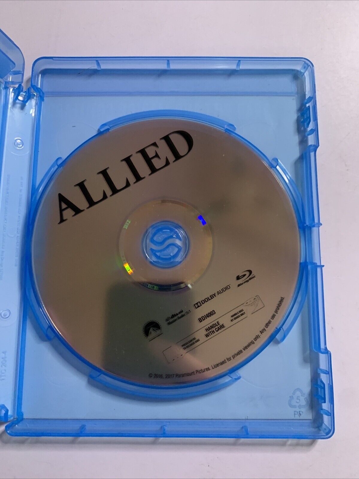 Allied (Blu-ray, 2016) Marion Cotillard, Brad Pitt  All Regions
