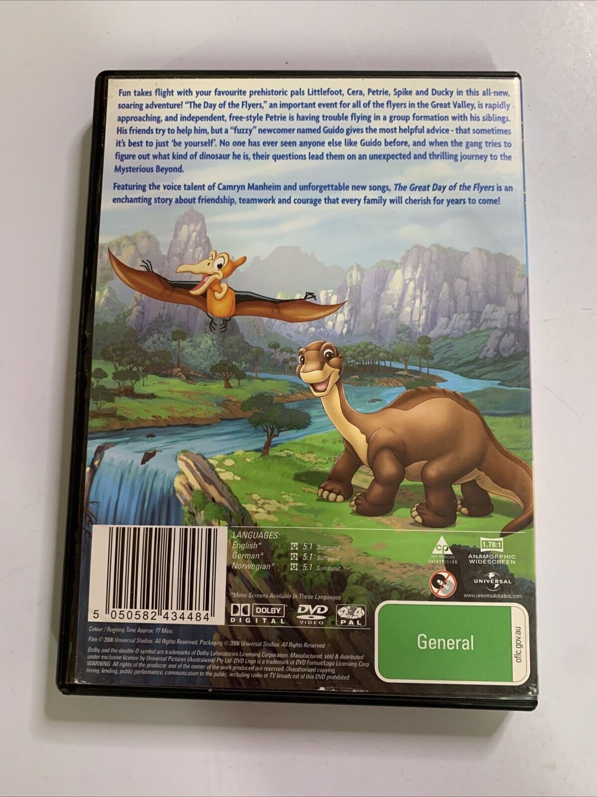 The Land Before Time  The Great Day of the Flyers (DVD, 2006) Animation Region 4