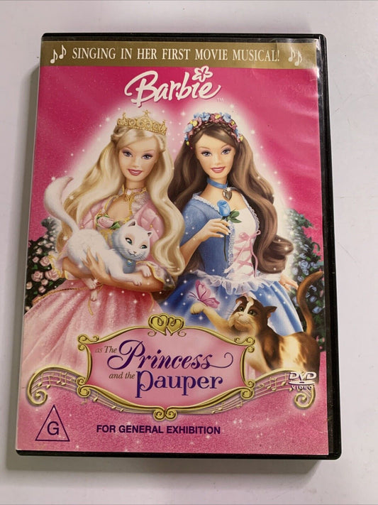 Barbie The Princess and the Pauper (DVD, 2004) Animation Region 4