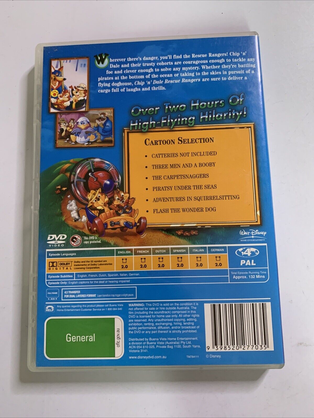 Chip 'n Dale Here Comes Trouble : Vol 1 (DVD, 2005) Disney Region 4