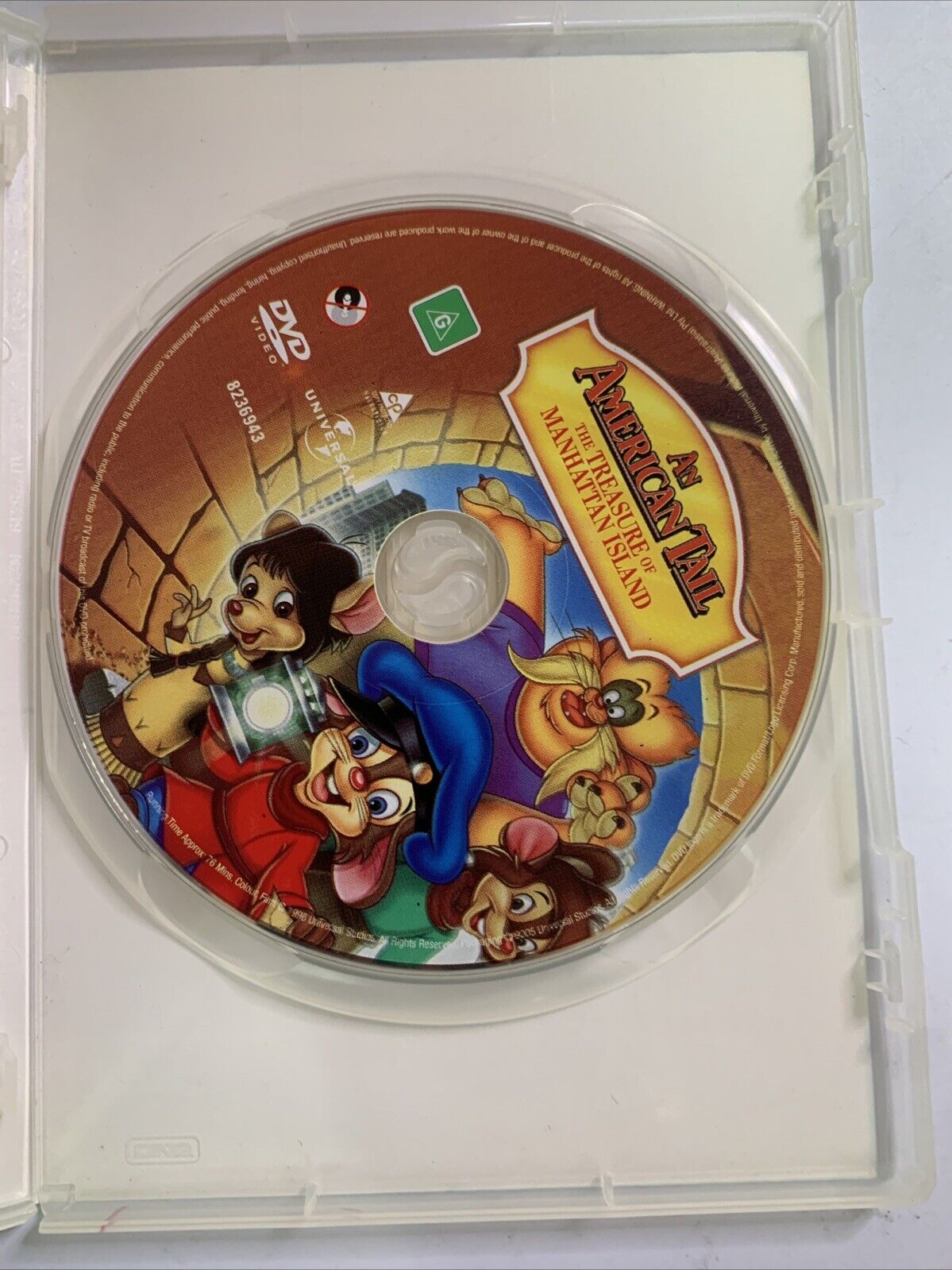 An American Tail The Treasure of Manhattan Island (DVD, 1998)