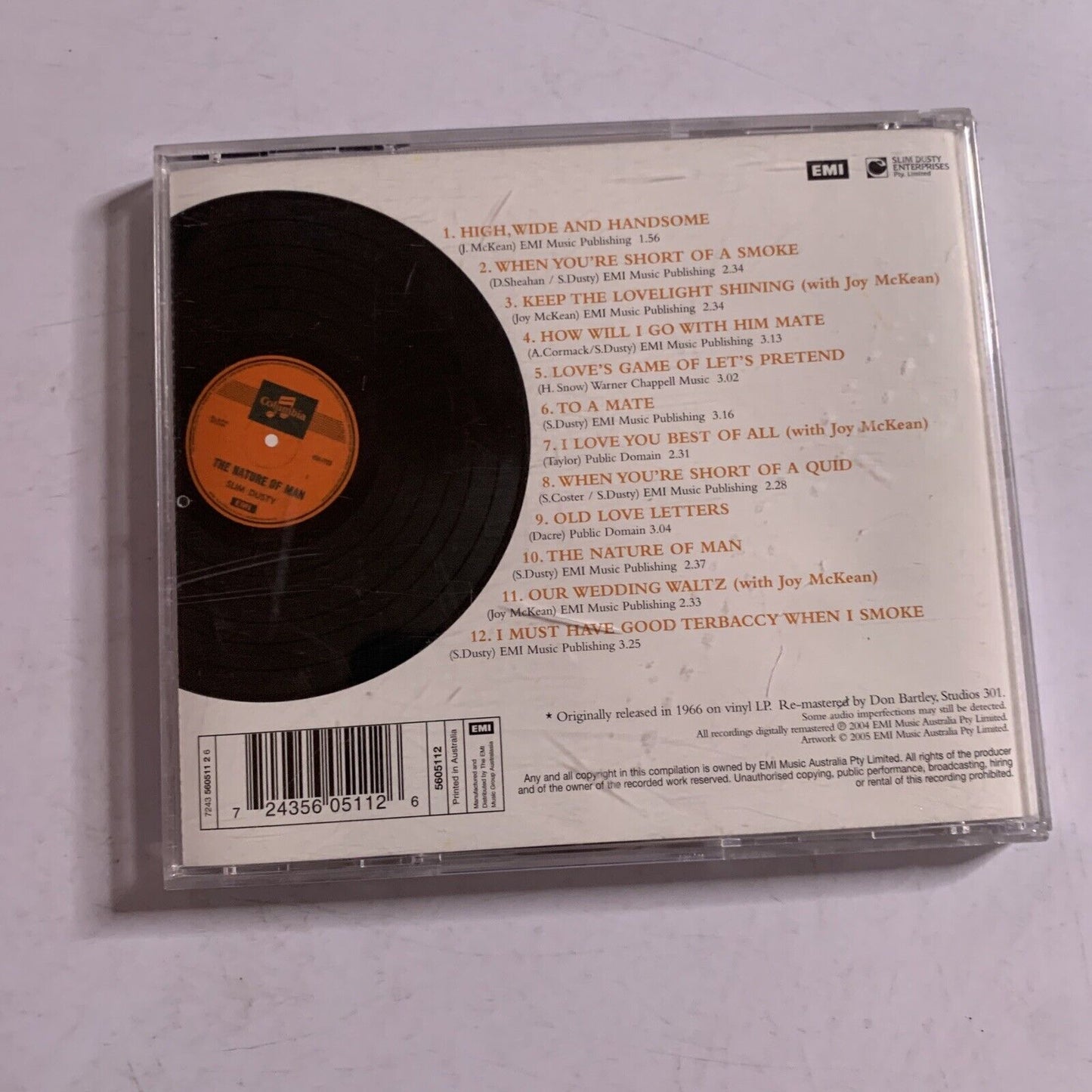 The Nature of Man by Slim Dusty (CD, 2005) Album