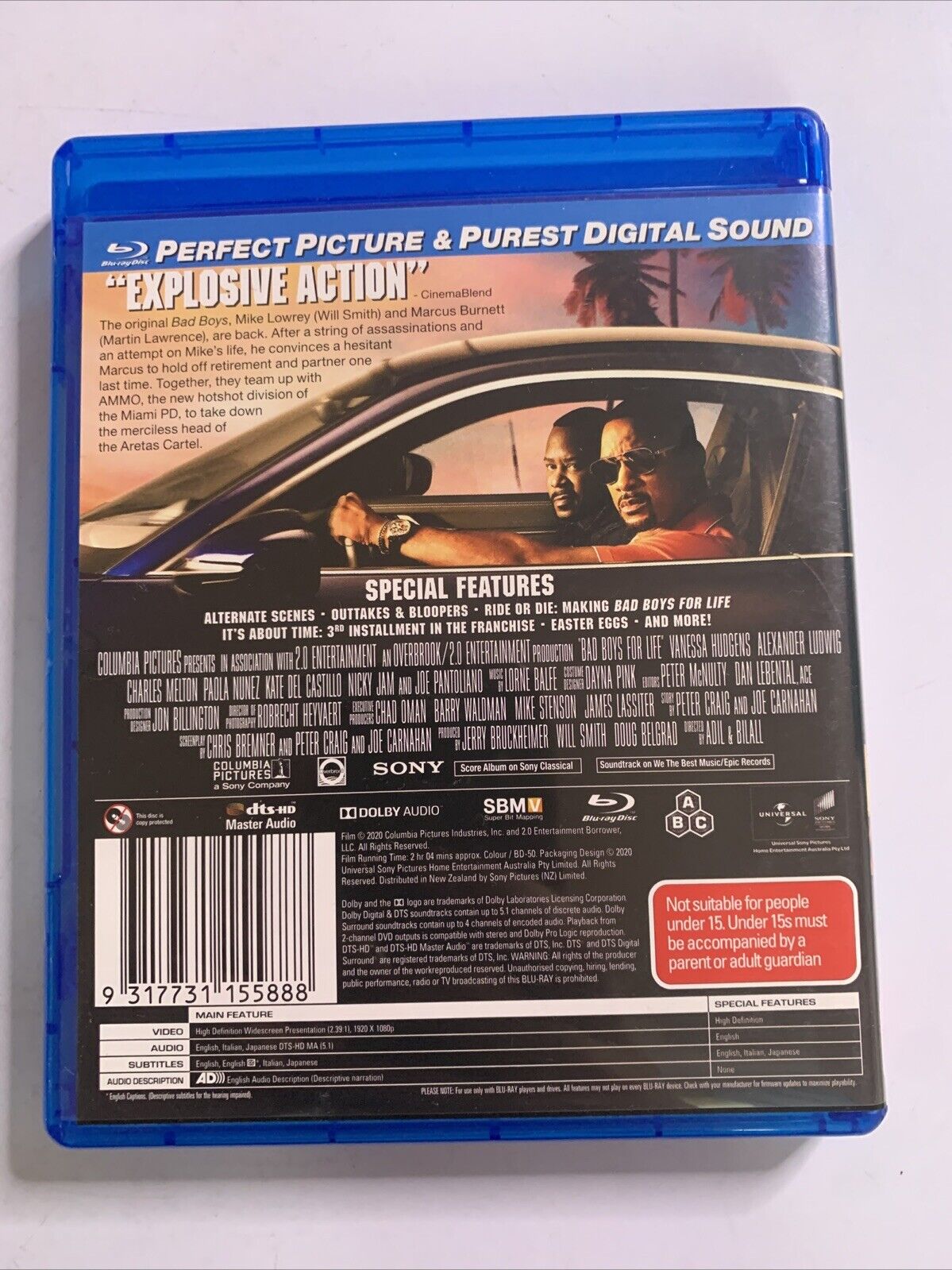 Bad Boys for Life (Blu-ray, 2020) Will Smith, Martin Lawrence  All Regions