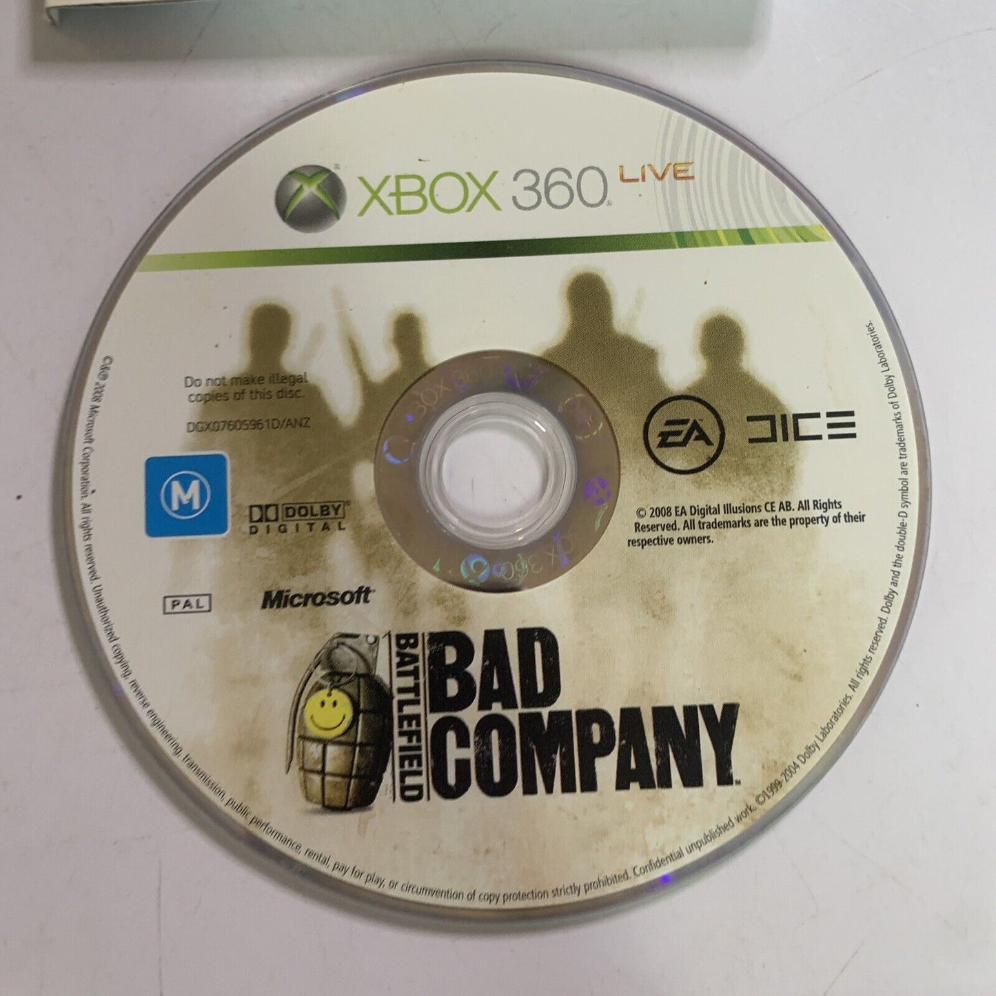 Battlefield Bad Company  Microsoft XBOX 360 PAL Shooter Game