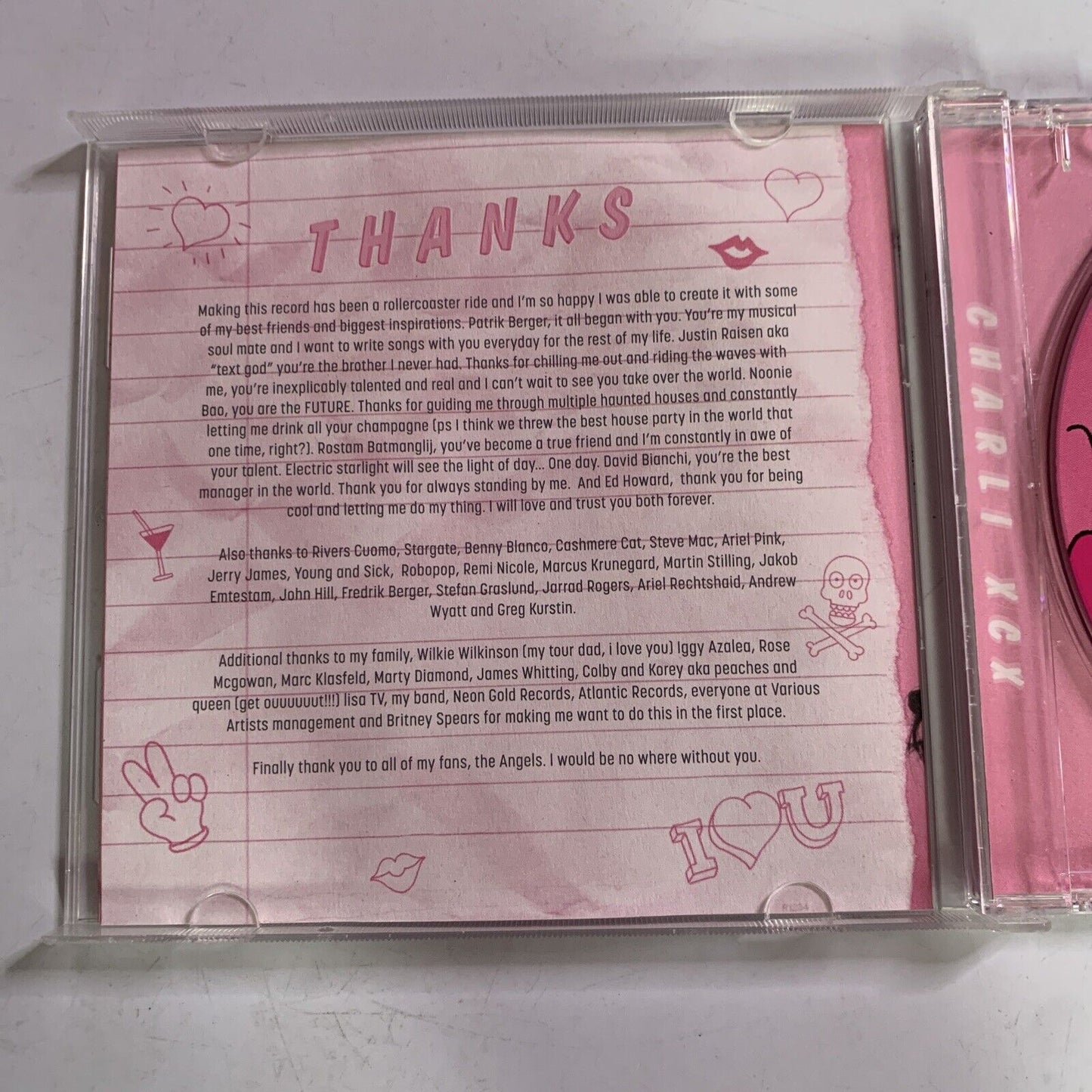 Charli XCX – Sucker (CD, 2014) Album Asylum Records