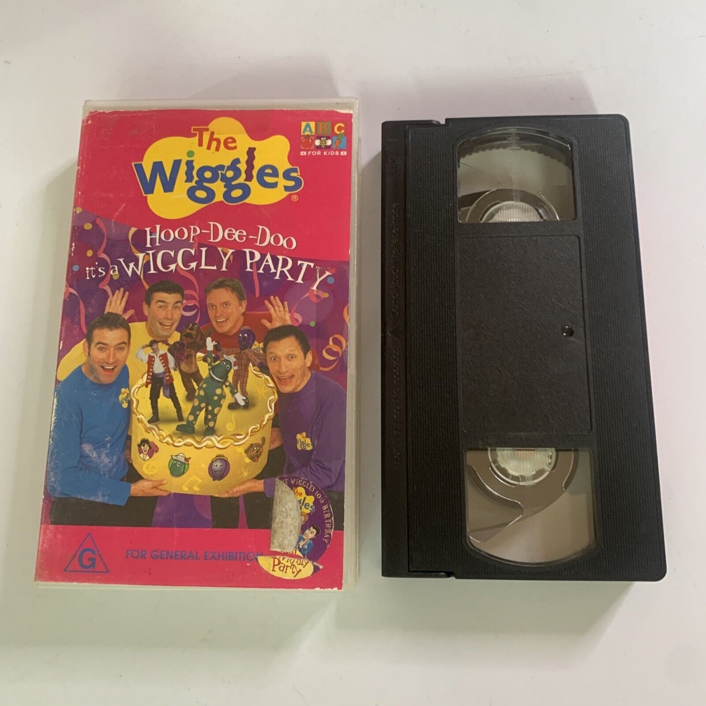 The Wiggles Hoop Dee Doo It's A Wiggly Party (VHS, 2001) PAL Original Cast