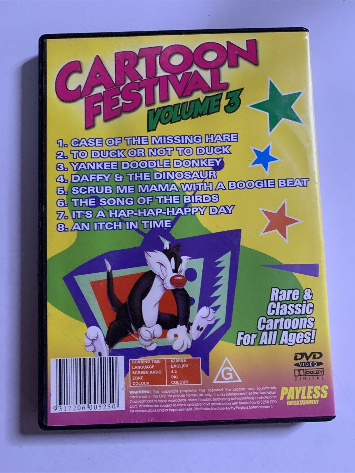 Cartoon Festival Volume 3 (DVD) Bugs Bunny Daffy Duck Animation All Regions